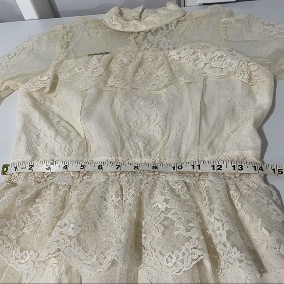 Vintage Gunne Sax Ivory Prairie Wedding Dress - Picture 13 of 14